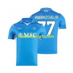 Maillot de Foot SSC Naples Khvicha Kvaratskhelia 77 Domicile 2024-25